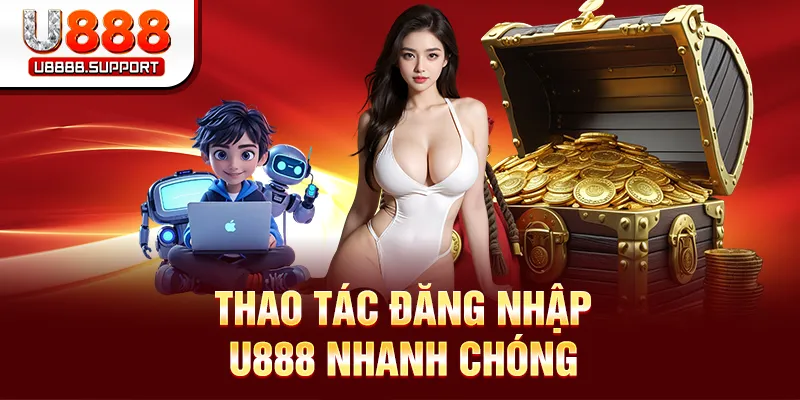 Thao tác đăng nhập U888 nhanh chóng
