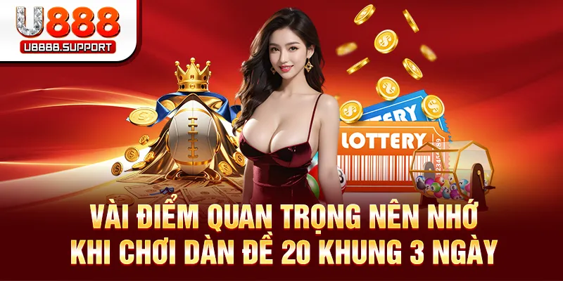 Vài điểm quan trọng nên nhớ khi chơi dàn đề 20 khung 3 ngày